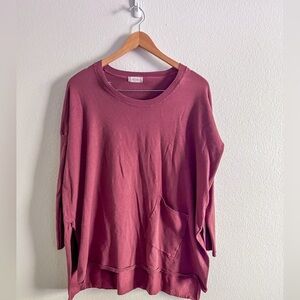 Altar’d State Red Oversized Sweater